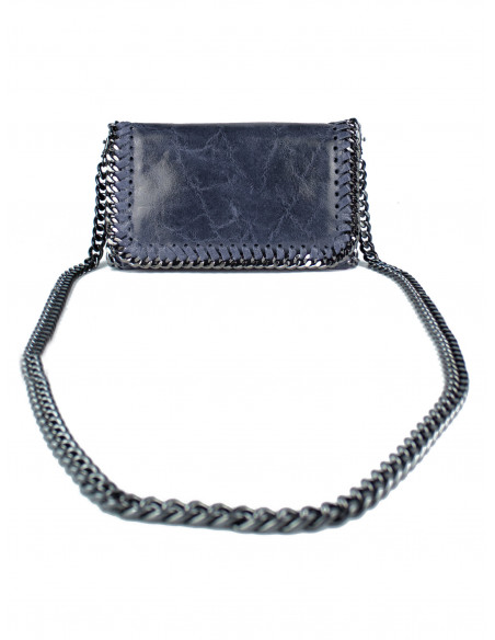 Dámská kožená kabelka/psaníčko s řetízkem Giostra Stela Piccolo