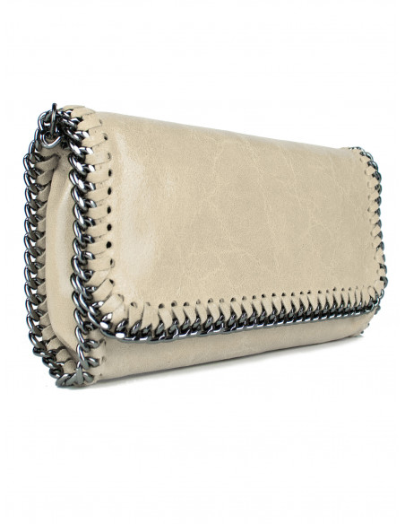 Dámská kožená kabelka/psaníčko s řetízkem Giostra Stela Medium