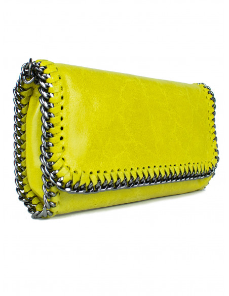 Dámská kožená kabelka/psaníčko s řetízkem Giostra Stela Medium