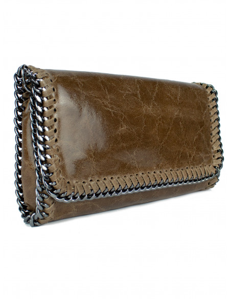 Dámská kožená kabelka/psaníčko s řetízkem Giostra Stela Medium