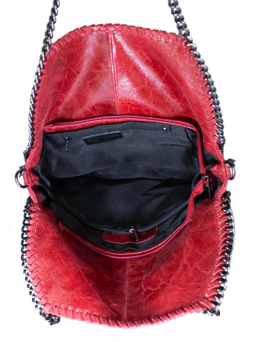 Dámská kožená kabelka s řetízkem Giostra Stela Grande