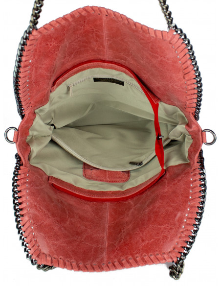 Dámská kožená kabelka s řetízkem Giostra Stela Grande