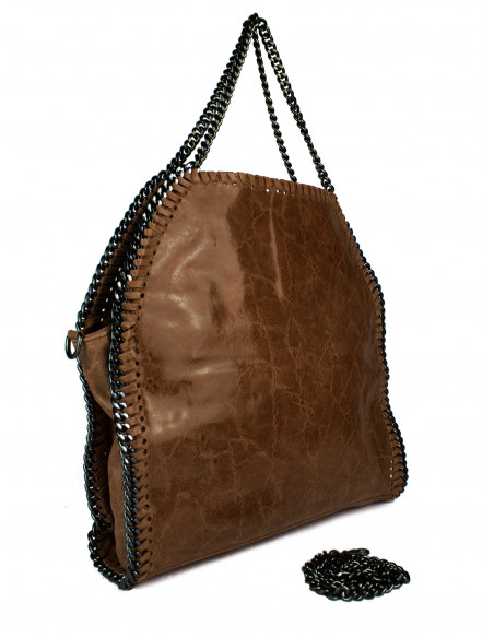 Dámská kožená kabelka s řetízkem Giostra Stela Grande