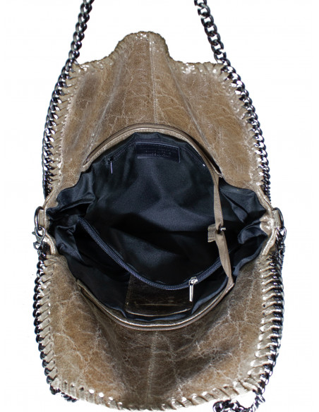 Dámská kožená kabelka s řetízkem Giostra Stela Grande