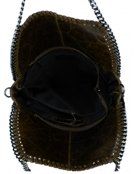 Dámská kožená kabelka s řetízkem Giostra Stela Grande