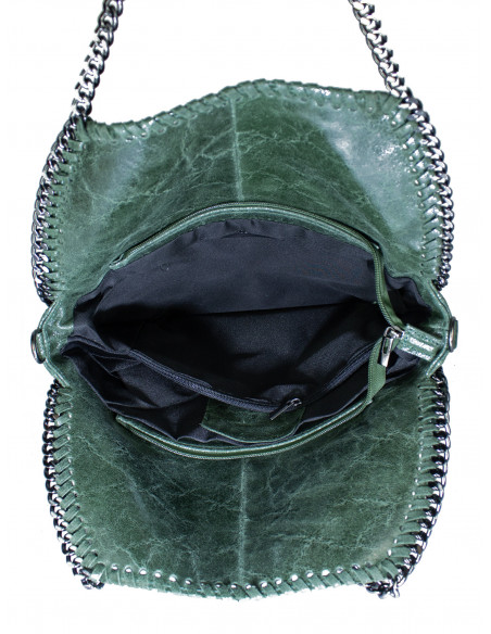 Dámská kožená kabelka s řetízkem Giostra Stela Grande