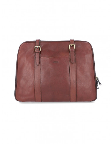 Dámská italská kožená kabelka Cristina Rui Brescia vícebarevná a hnědá