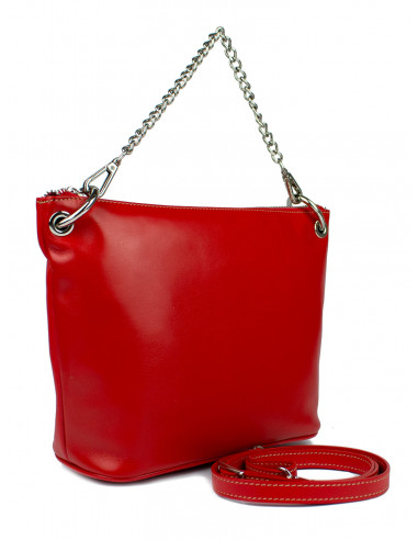 Dámská kožená crossbody kabelka Giostra Valerie Medium s řetízkem