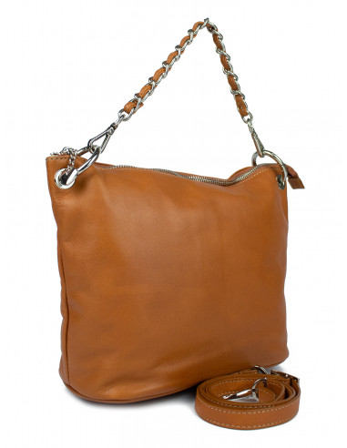 Dámská kožená crossbody kabelka Giostra Valerie Medium s řetízkem