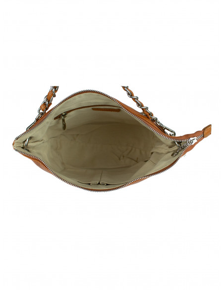 Dámská kožená crossbody kabelka Giostra Valerie Medium s řetízkem