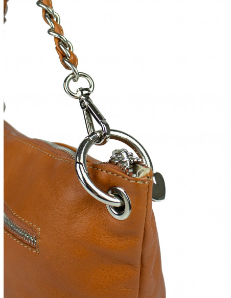 Dámská kožená crossbody kabelka Giostra Valerie Medium s řetízkem