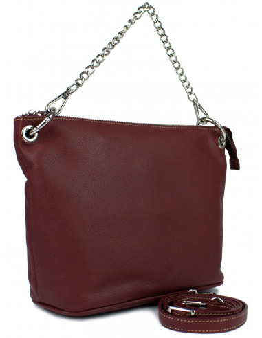 Dámská kožená crossbody kabelka Giostra Valerie Medium s řetízkem