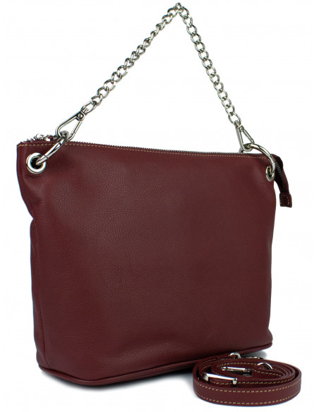 Dámská kožená crossbody kabelka Giostra Valerie Medium s řetízkem