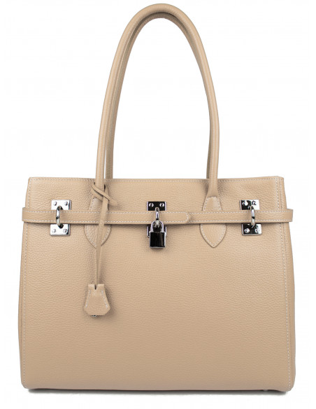 Dámská elegantní kožená kabelka Giostra Aga Grande se zámečkem