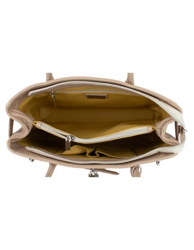 Dámská elegantní kožená kabelka Giostra Aga Grande se zámečkem