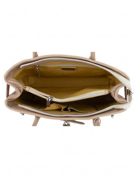 Dámská elegantní kožená kabelka Giostra Aga Grande se zámečkem