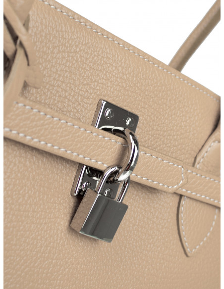 Dámská elegantní kožená kabelka Giostra Aga Grande se zámečkem