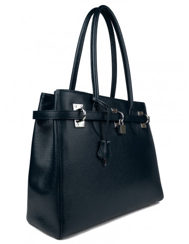 Dámská elegantní kožená kabelka Giostra Aga Grande se zámečkem