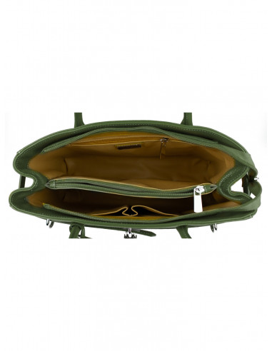 Dámská elegantní kožená kabelka Giostra Aga Grande se zámečkem