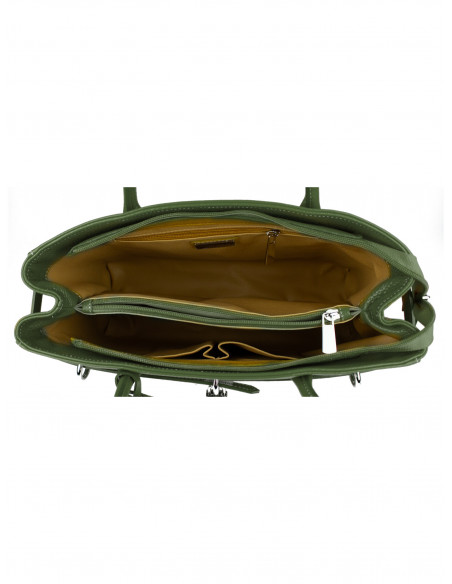 Dámská elegantní kožená kabelka Giostra Aga Grande se zámečkem