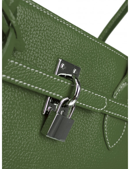 Dámská elegantní kožená kabelka Giostra Aga Grande se zámečkem