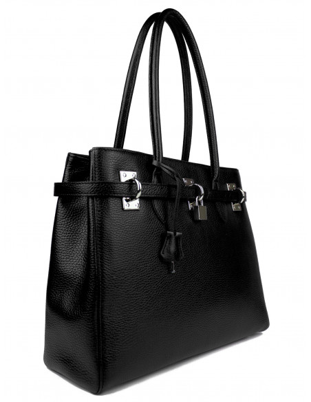 Dámská elegantní kožená kabelka Giostra Aga Grande se zámečkem