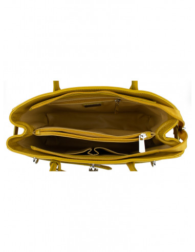 Dámská elegantní kožená kabelka Giostra Aga Grande se zámečkem