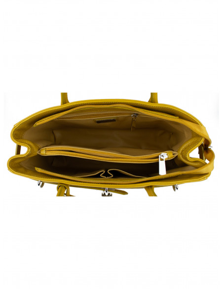 Dámská elegantní kožená kabelka Giostra Aga Grande se zámečkem