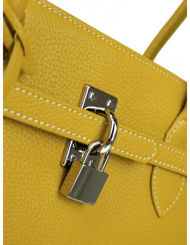 Dámská elegantní kožená kabelka Giostra Aga Grande se zámečkem