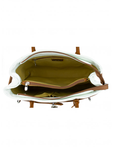 Dámská elegantní kožená kabelka Giostra Aga Grande se zámečkem