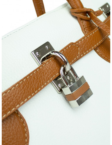 Dámská elegantní kožená kabelka Giostra Aga Grande se zámečkem