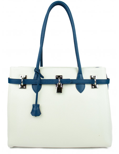 Dámská elegantní kožená kabelka Giostra Aga Grande se zámečkem