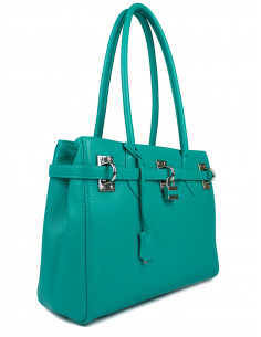 Dámská kožená kabelka Giostra Aga Medium se zámečkem 2