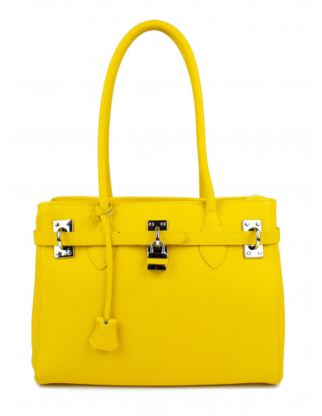 Dámská kožená kabelka Giostra Aga Medium se zámečkem