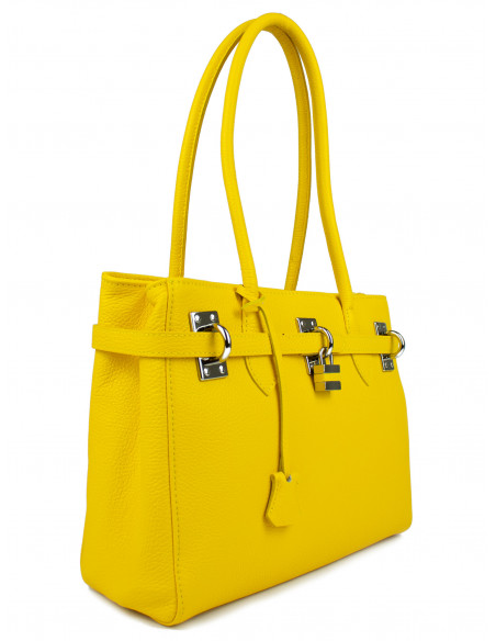 Dámská kožená kabelka Giostra Aga Medium se zámečkem