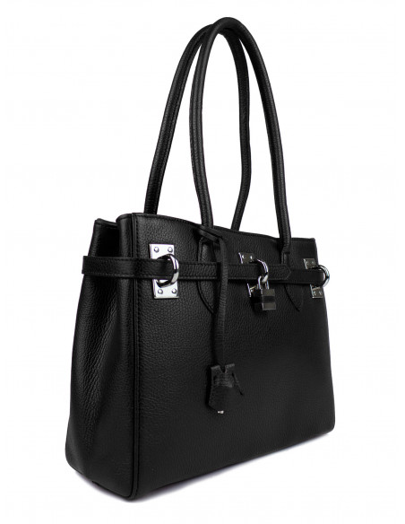 Dámská kožená kabelka Giostra Aga Medium se zámečkem