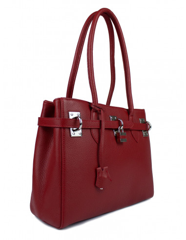 Dámská kožená kabelka Giostra Aga Medium se zámečkem