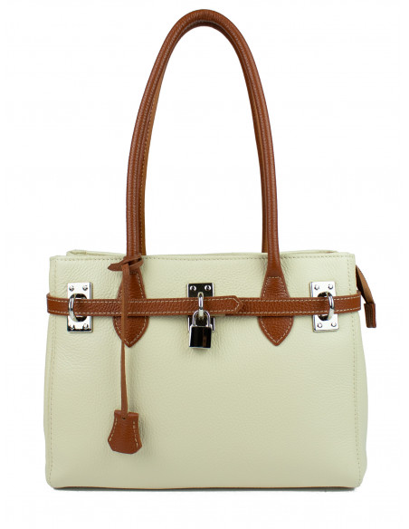 Dámská kožená kabelka Giostra Aga Medium se zámečkem