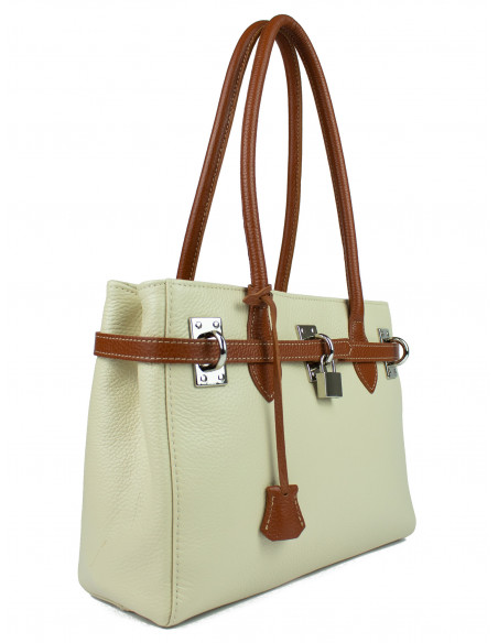 Dámská kožená kabelka Giostra Aga Medium se zámečkem