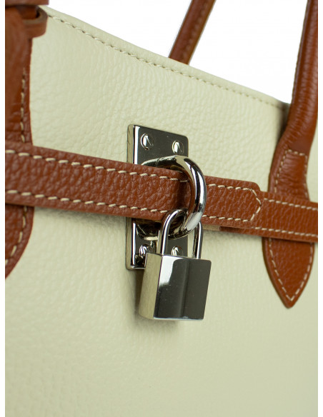 Dámská kožená kabelka Giostra Aga Medium se zámečkem