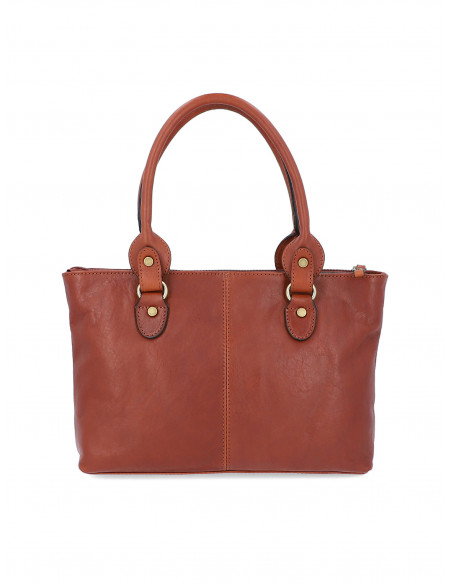 Dámská italská kožená kabelka Cristina Rui Pescara vícebarevná a hnědá