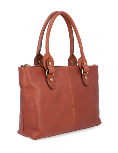 Dámská italská kožená kabelka Cristina Rui Pescara vícebarevná a hnědá