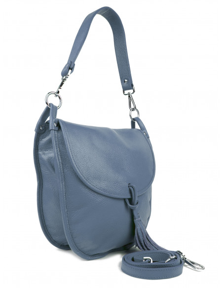 Dámská kožená kabelka Giostra Perlita se střapcem