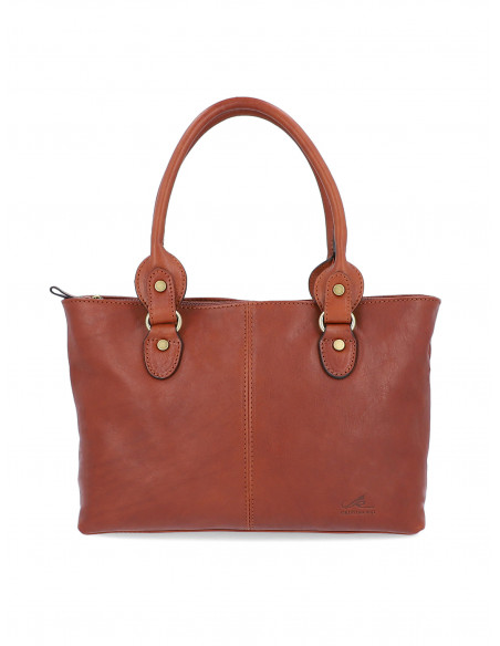 Dámská italská kožená kabelka Cristina Rui Pescara vícebarevná a hnědá