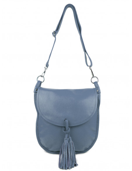 Dámská kožená kabelka Giostra Perlita se střapcem