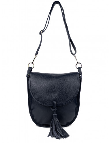 Dámská kožená kabelka Giostra Perlita se střapcem