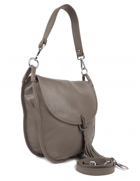 Dámská kožená kabelka Giostra Perlita se střapcem