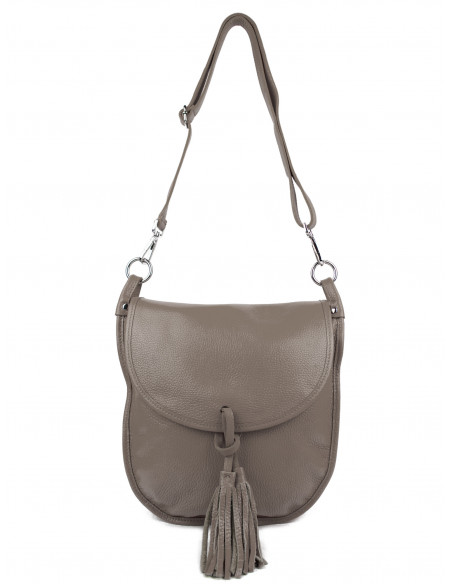 Dámská kožená kabelka Giostra Perlita se střapcem