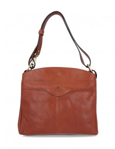 Dámská italská kožená kabelka Cristina Rui Sara hnědá a vícebarevná