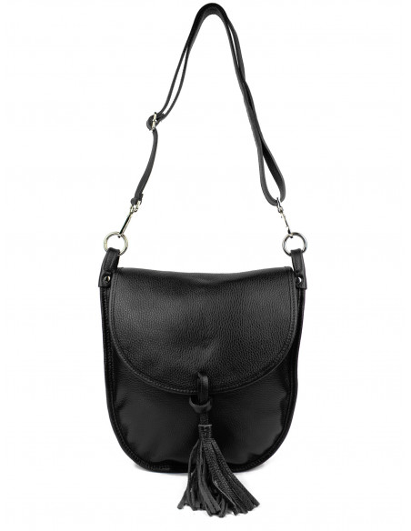 Dámská kožená kabelka Giostra Perlita se střapcem